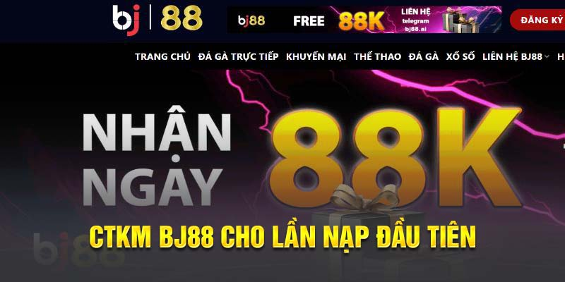 Tặng 100% cho lần nạp đầu khi tân thủ đăng ký vào giao dịch tại BJ88