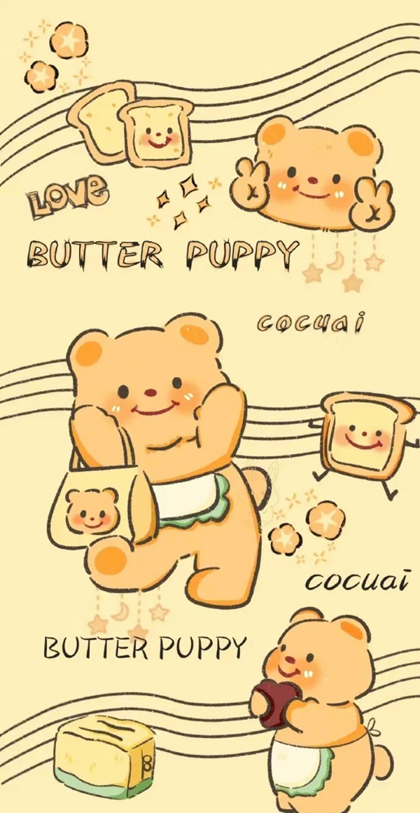 Hình nền Butter Bear đẹp nhất 39