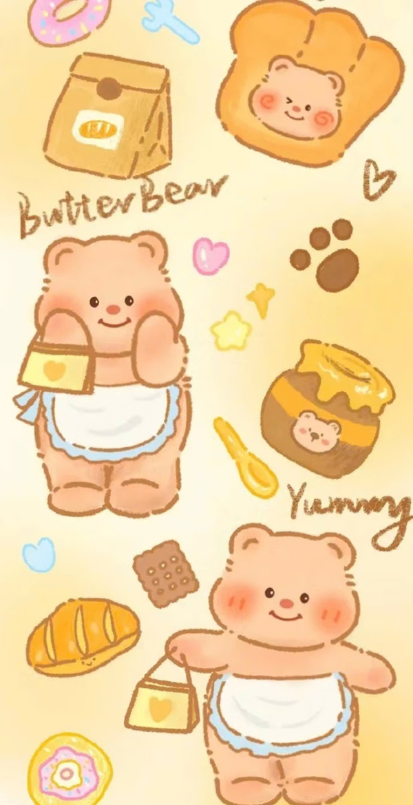 Hình nền Butter Bear đẹp nhất 40