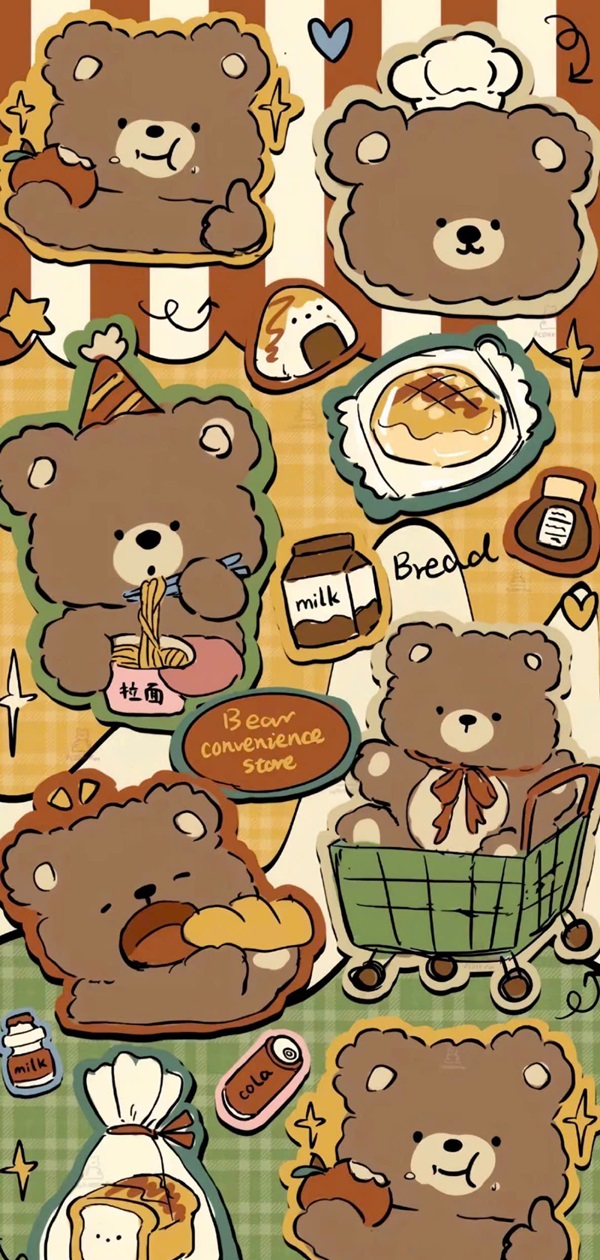 Hình nền Butter Bear đẹp nhất 43