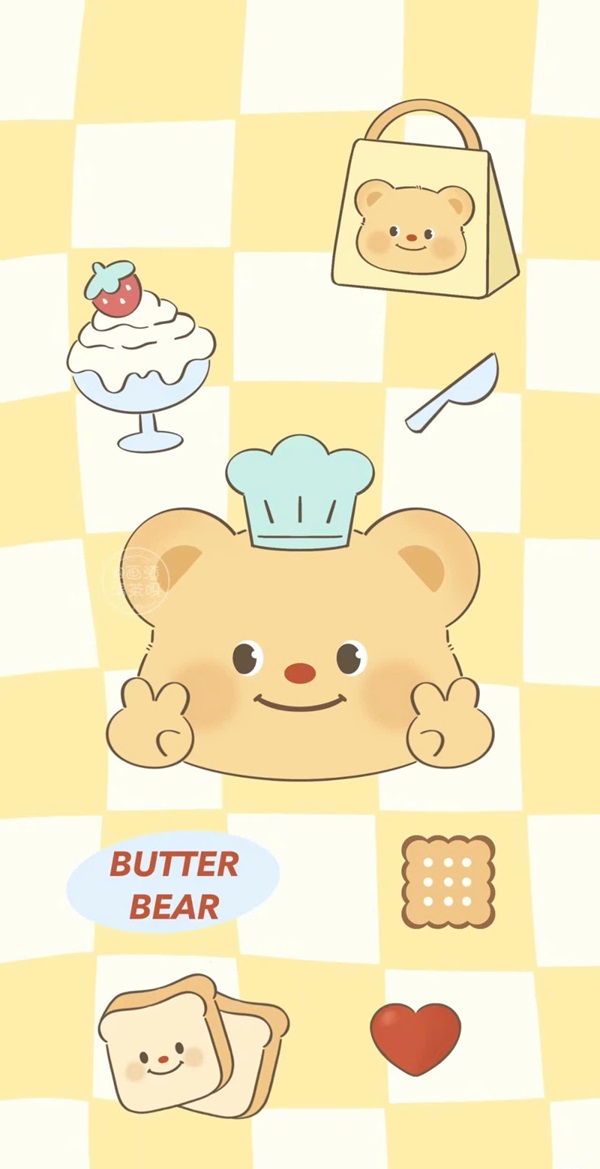 Hình nền Butter Bear đẹp nhất 34