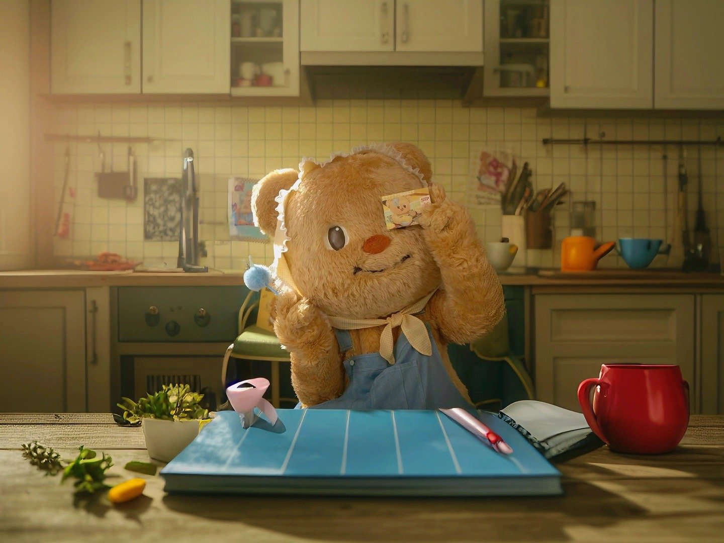 Hình nền ipad Butter Bear cute 11