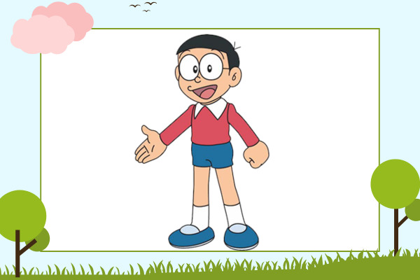 Vẽ nobita cực kì đơn giản