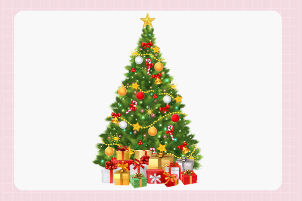 Cách vẽ cây thông noel cho dịp lễ giáng sinh