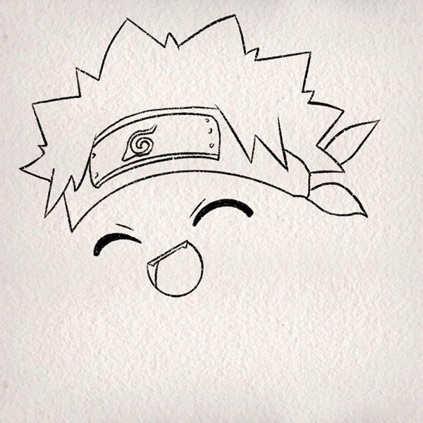 Cách vẽ chibi Naruto 3