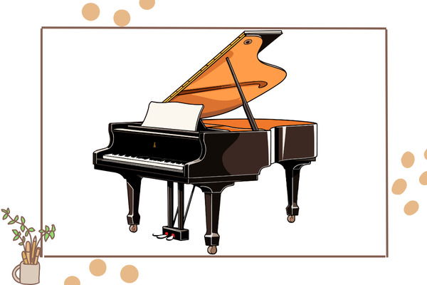 Cách vẽ đàn piano