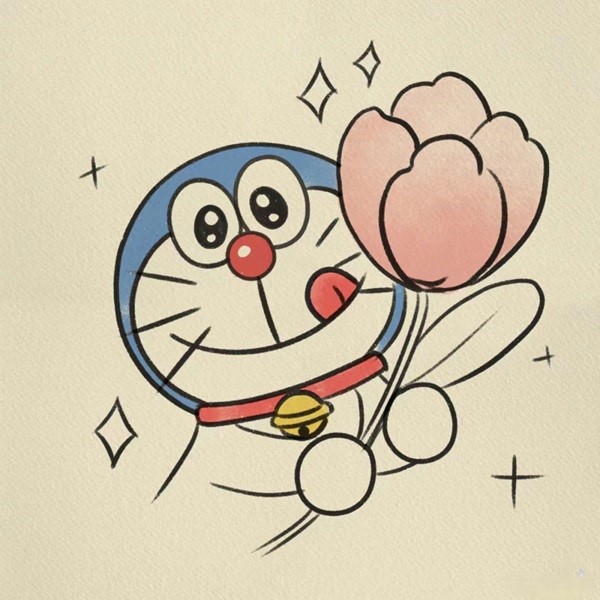 Cách vẽ Doraemon cute 8