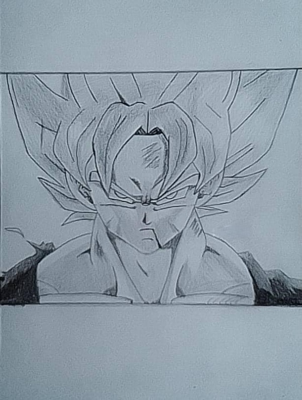 Cách vẽ Goku dễ nhất 13