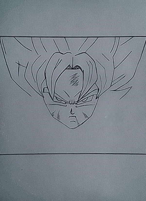 Cách vẽ Goku dễ nhất 9