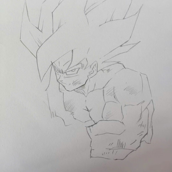 Cách vẽ Goku đẹp 6