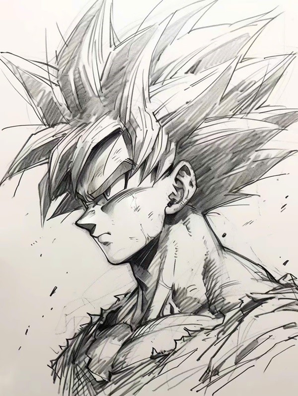 cách vẽ Goku