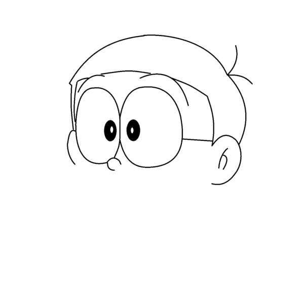 Cách vẽ Nobita cute 3