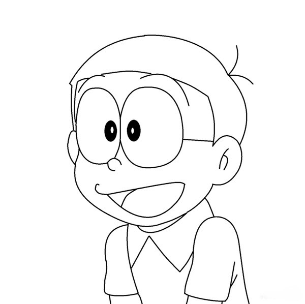 Cách vẽ Nobita cute 5