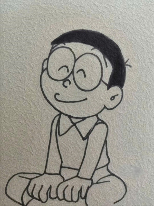 Cách vẽ Nobita dễ nhất 5