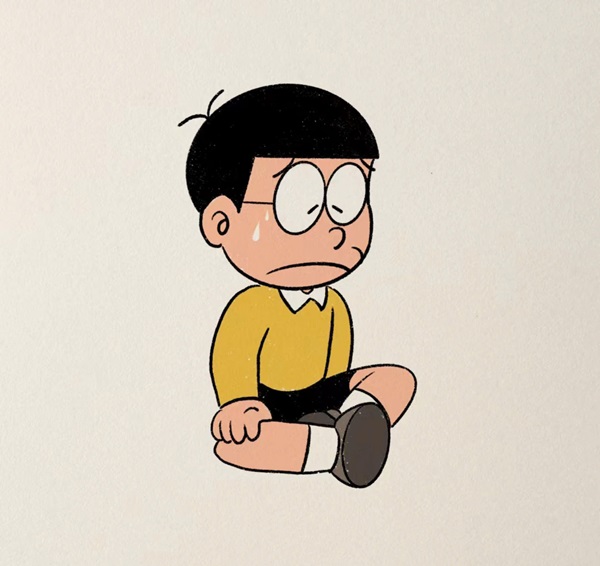 Cách vẽ Nobita đơn giản 7