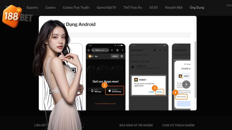 Hướng dẫn tải app 188bet trên Android