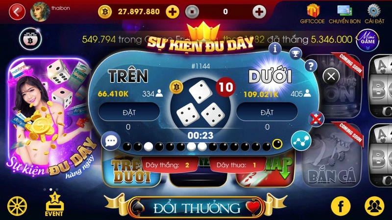  Bảng lịch sử kết quả giúp người chơi soi cầu Tài Xỉu Online chính xác.