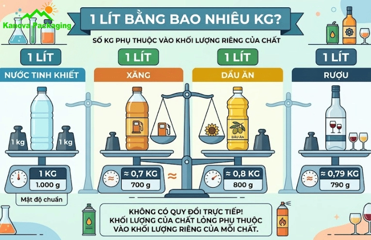 Bảng quy đổi đơn vị thể tích phổ biến