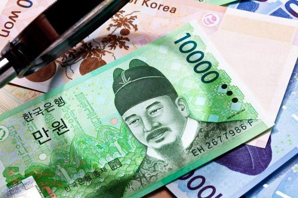 Biểu đồ minh họa tỷ giá 10000 Won sang tiền Việt