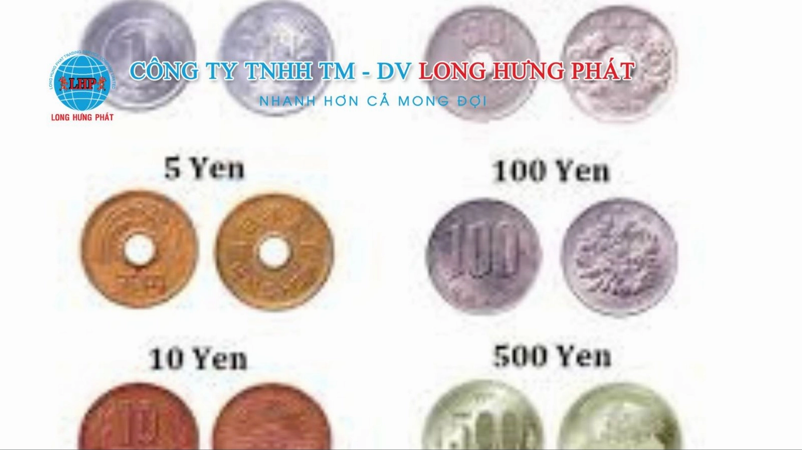 Các loại mệnh giá tiền Yên Nhật phổ biến