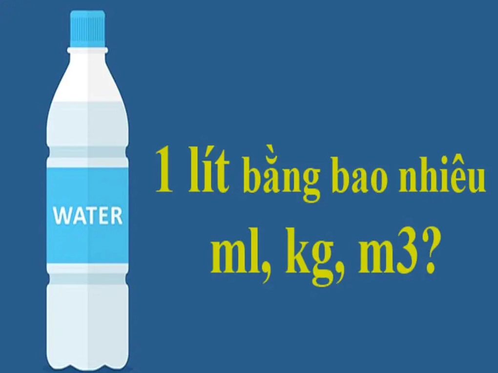 Hình ảnh minh họa quy đổi 1 lít bằng bao nhiêu ml